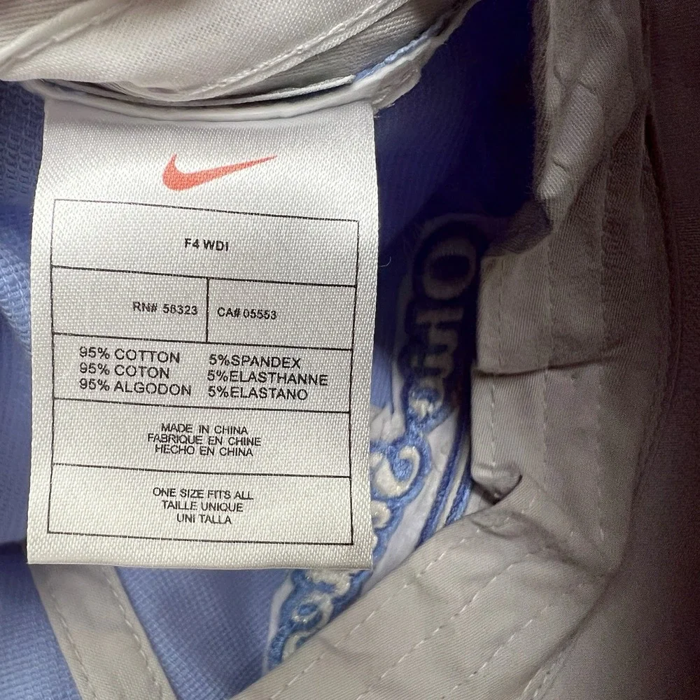 Nike Ohio State Buckeyes‎ Womens Hat Light Blue Baseball Cap Adjustable OSFA